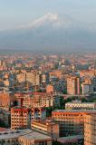 Capital city Yerevan and Mt Ararat
